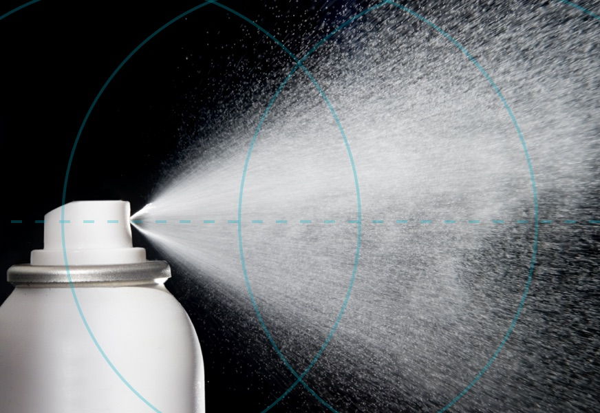 A can spraying