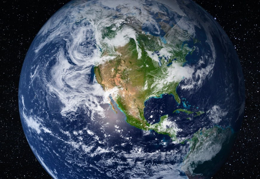 A photo of the Earth